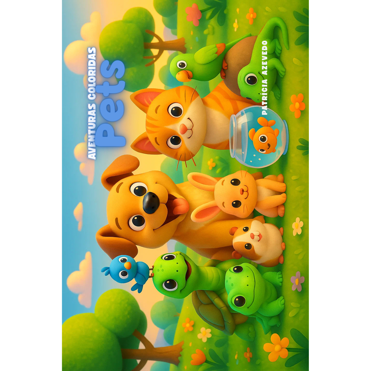 Aventuras Coloridas — Pets, livro para colorir de Patrícia Azevedo